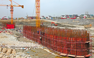 北排施工正酣，建設工程有序推進